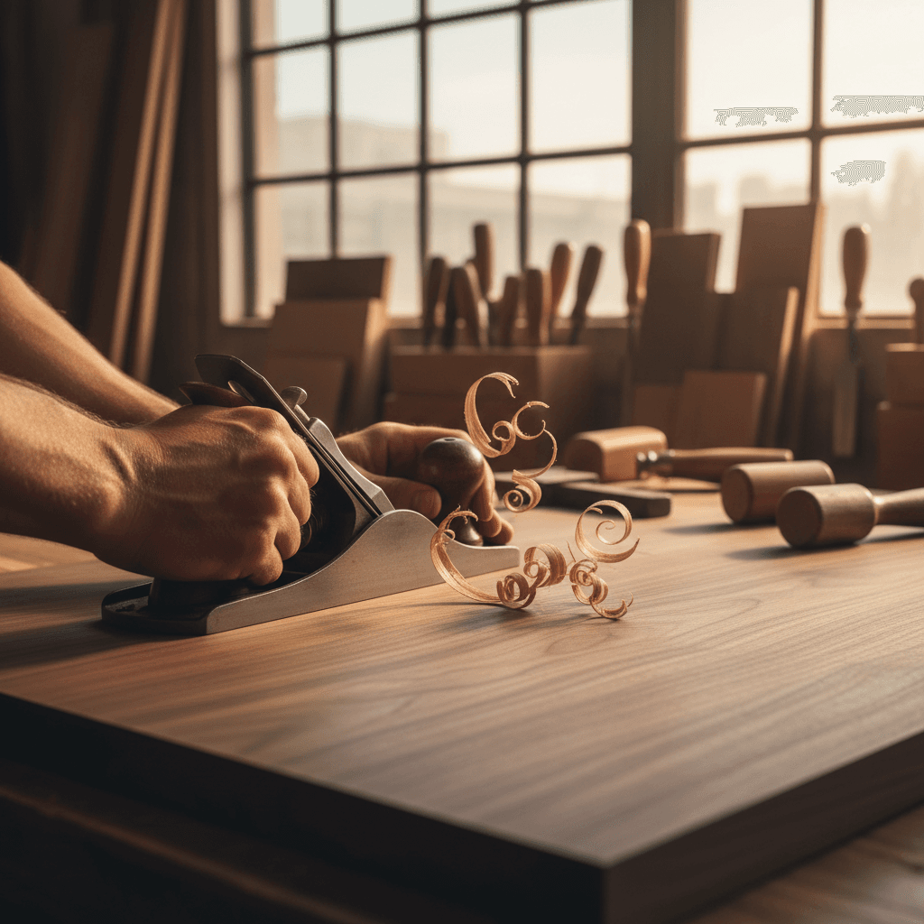 Homeowner reviewing project guide with tools