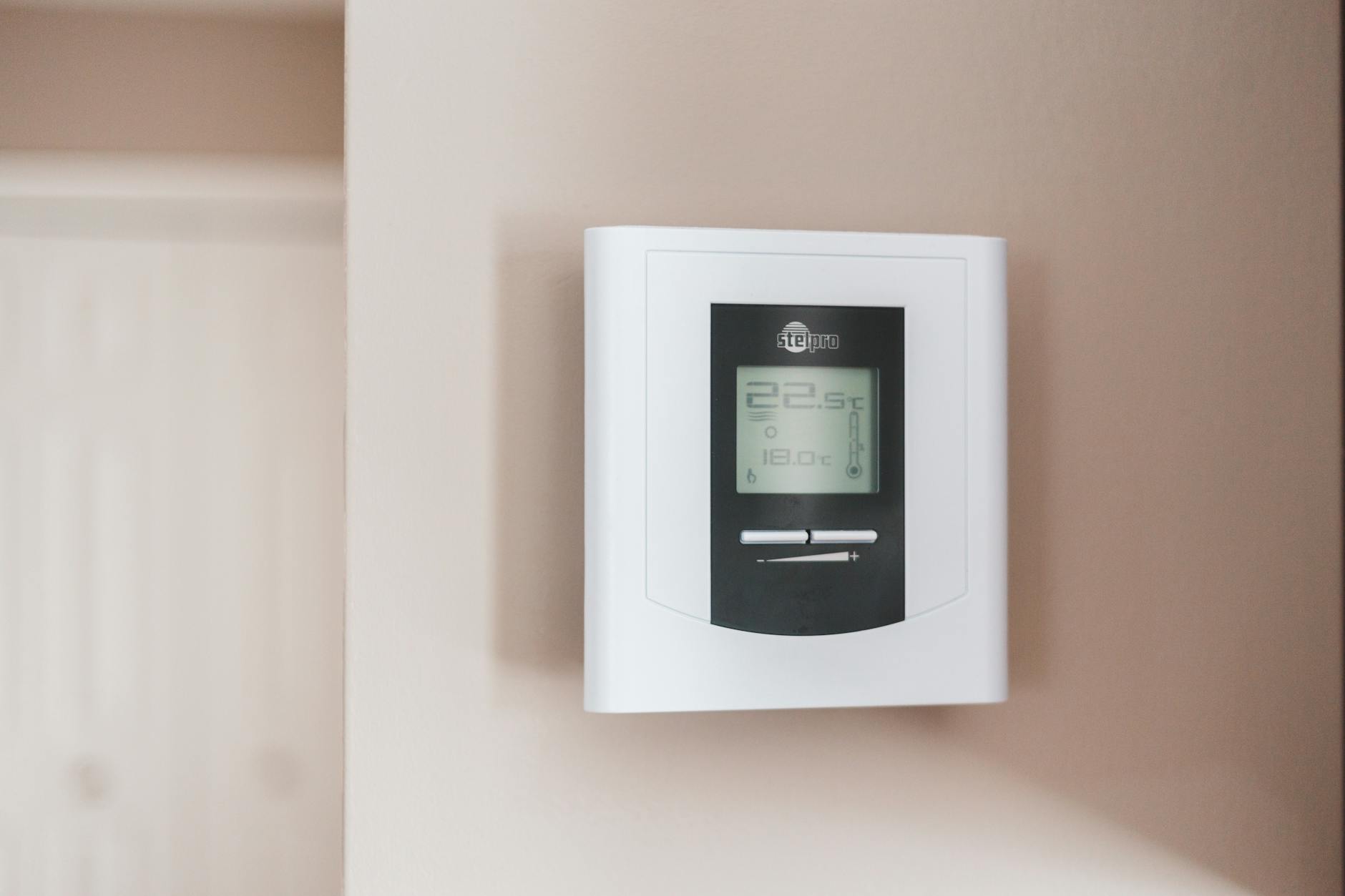 Nest Learning Thermostat installed in modern home
