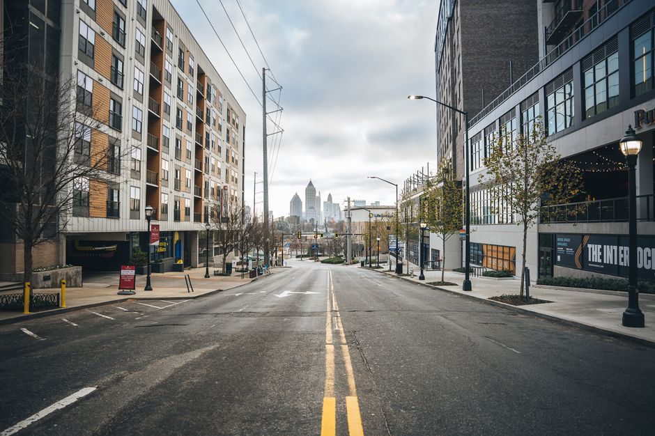 Reynoldstown and the Atlanta skyline